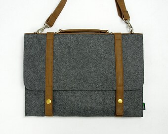 Felt Laptop Bag with a strap Macbook Air Case Cover can hold 13'' Retina Pro Sleeve Shoulder Bag Messenger Tote Hand Bag E1741