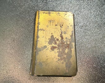 WWII Soldier's Prayer Book Manual: Heart Shield Bible Steel Bullet Proof (Used Condition)