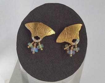Moth earrings Swallowtail Moth earrings
