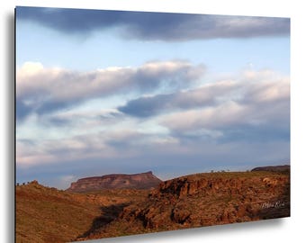 Kingman Arizona Desert Landscape Print: Mojave Mountain Nature Wall Art