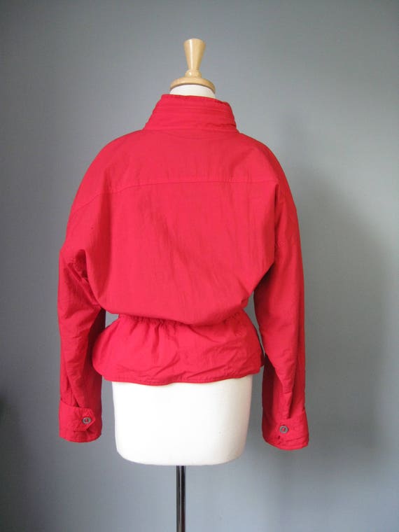 Retro Anorak / Vtg 80s / At Ease Red snowboard sk… - image 4