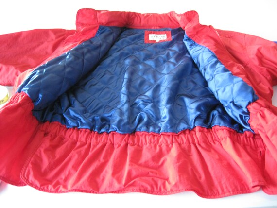 Retro Anorak / Vtg 80s / At Ease Red snowboard sk… - image 6