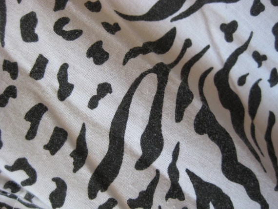 Animal Print Circle Skirt  / Vtg 80s / Handmade b… - image 5