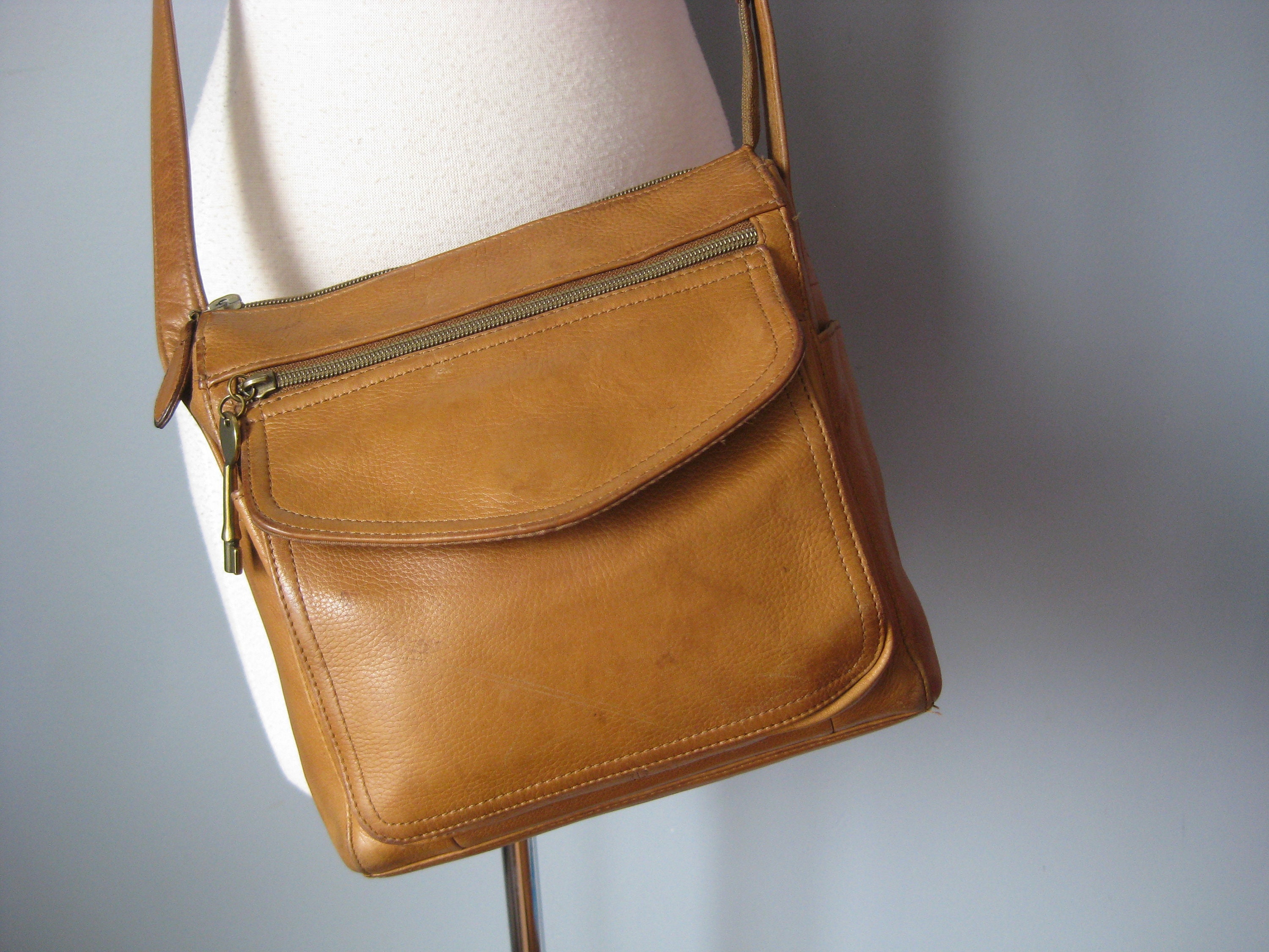 Fossil Leather Bag - Etsy