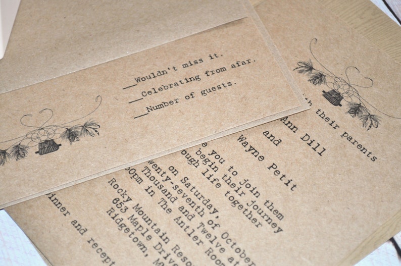 Fishing Wedding Invitations Fly Fishing Invites Camo Wedding image 2