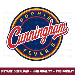 Indiana Basketball Sophie Cunningham 8 PNG | Fever Basketball Sublimatieprintbestand met transparante achtergrond | Direct downloaden