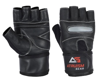 Weight Lifting Gym Gloves with Wrist Support Half Finger Fitness Training Work