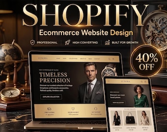 Shopify-winkel opzetten in 5 dagen | Kant-en-klaar themaontwerp op maat | Conversie-e-commercewebsite