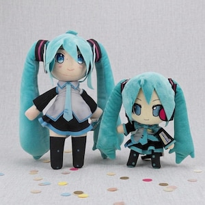 Hatsune Miku Plush Doll Set | Kawaii Plushie | Stuffed Animal Gift Anime Collectible Stuffed Toy, valentines day, Christmas & Birthday Gift