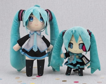 Hatsune Miku Plush Doll Set | Kawaii Plushie | Stuffed Animal Gift Anime Collectible Stuffed Toy, valentines day, Christmas & Birthday Gift