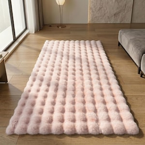 Handmade Bubble Plush Rug Carpet, Hand Tufted Rug, Wool Rug for Bedroom, Modern Neutral Rug, Gabbeh Rug, Welcome Mat, Kitchen Rug, Bath Rug