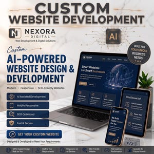 AI-Powered Custom Website Design, Multi page ,Landing Page, Full Setup
