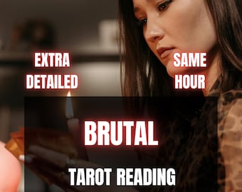 Same Hour Extra Detailed Brutal Tarot Reading, No Sugar Coating, Honest Psychic Insight, Love & Life Truth Reading