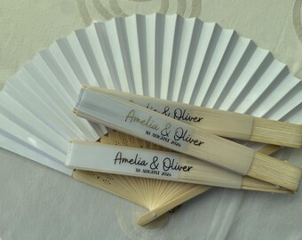 Personalised Fans | Wedding Guest Fans