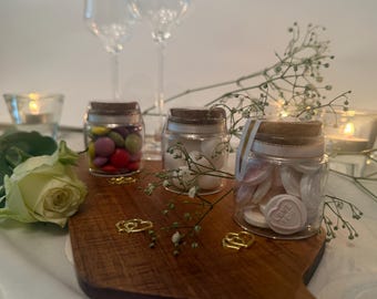 Personalised Wedding Favours | Wedding Favours for Guests | Luxury Collection | Standard Jar | Wedding Guest Gifts |  Wedding Table Decor