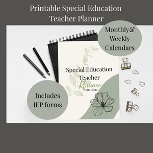 Planificateur pour enseignants en éducation spécialisée | Collecte de données sur les dossiers des élèves en éducation spécialisée (2026-2027)