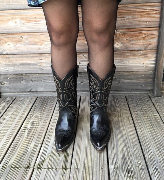 90s Boots Vintage Footwear Bottes - Etsy