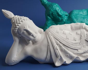 Artículo n.° 1994. Molde de látex: Buda reclinado.