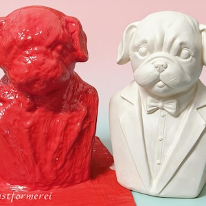 Art.No. 390 latex mold Gentleman Pug