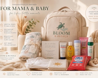 Presente de luxo para chá de bebê para mamães de primeira viagem | Presente para nova mamãe | Bolsa de fraldas