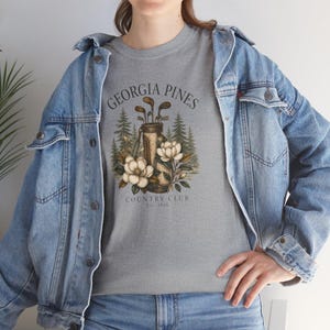 Georgia Pines Country Club Magnolia T-Shirt | Pine Trees, Golf Clubs Graphic Tee