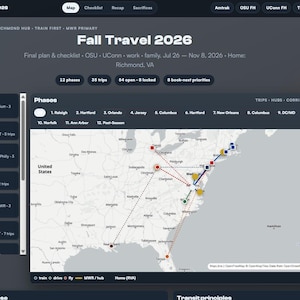 Interactive Travel Dashboard | Essential Package | Geotagged Photo Map | Up to 1 GB