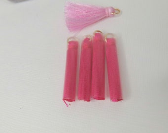 Fuchsia Tiny Tassel, Malas Tassel, Jewelry Tassel,  Crafts, Bookmark tassel, Gift wrap tassel,  Purse décor, Tassel for Keychain - VJSUP-205