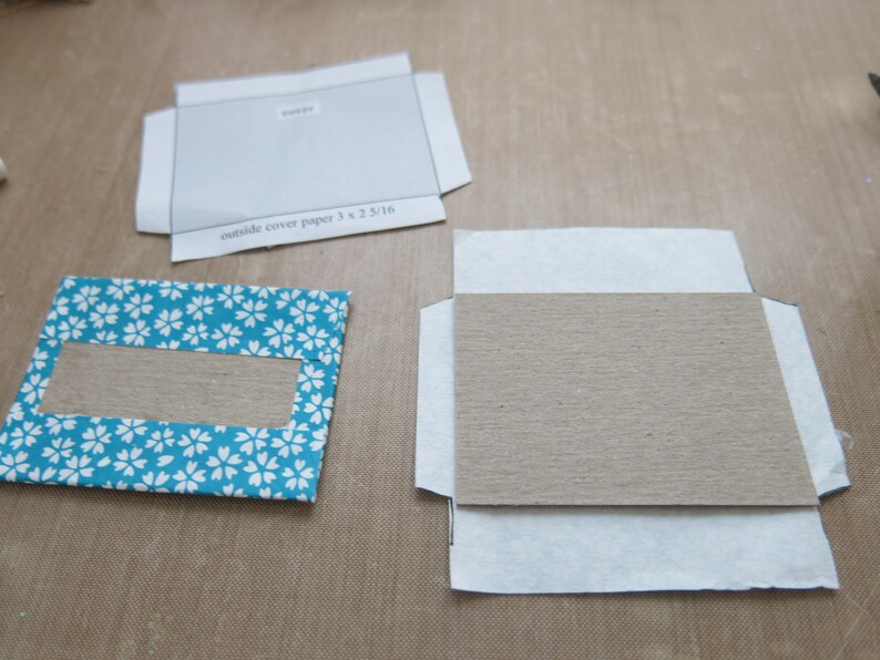 Mini Accordion Book Kit Tiny Book Kit Ephemera Book Kit Book Kit Junk