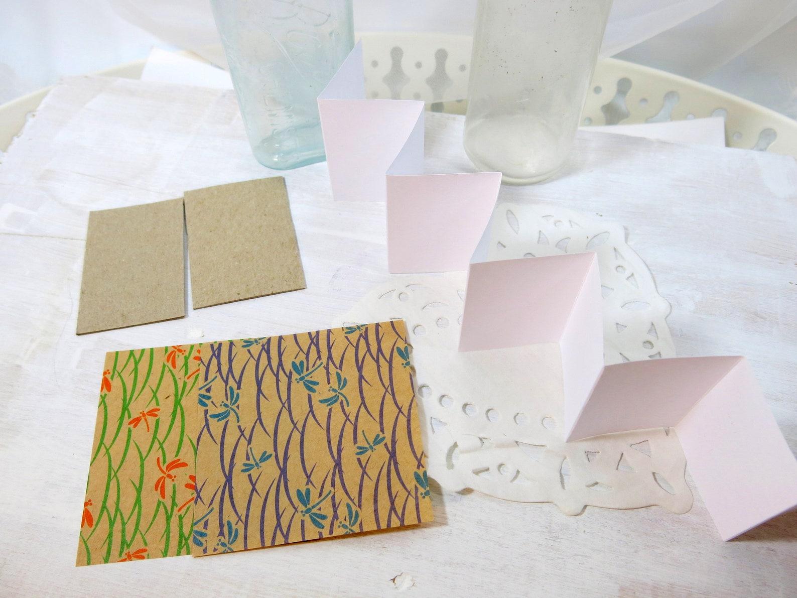 Mini Accordion Book Kit Tiny Book Kit Ephemera Book Kit Book Kit Junk