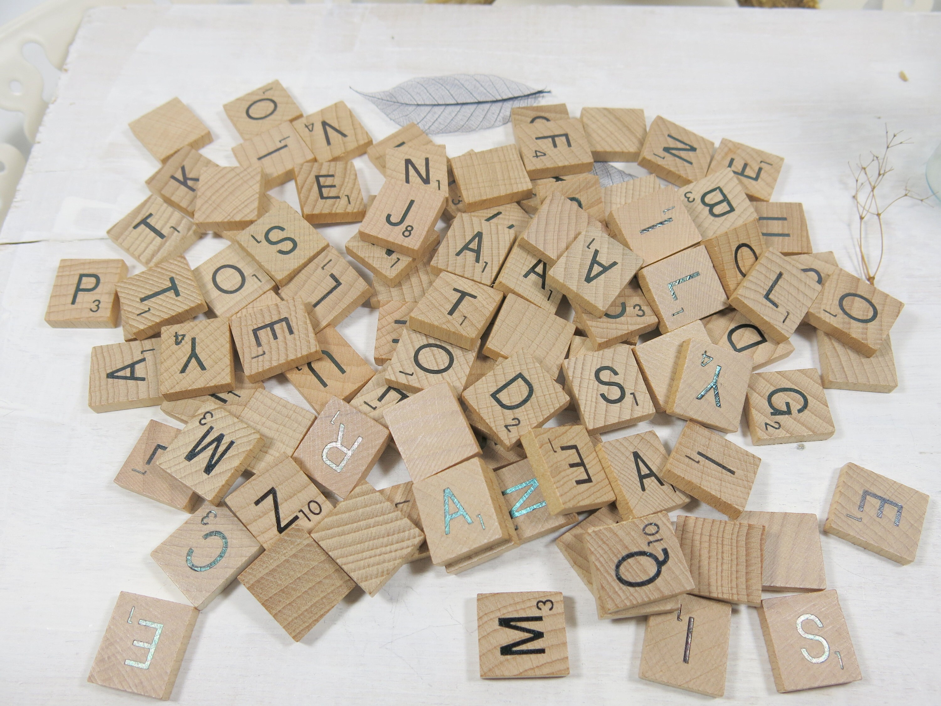 Wooden Letter Tiles Game Style Tile Supplies 50