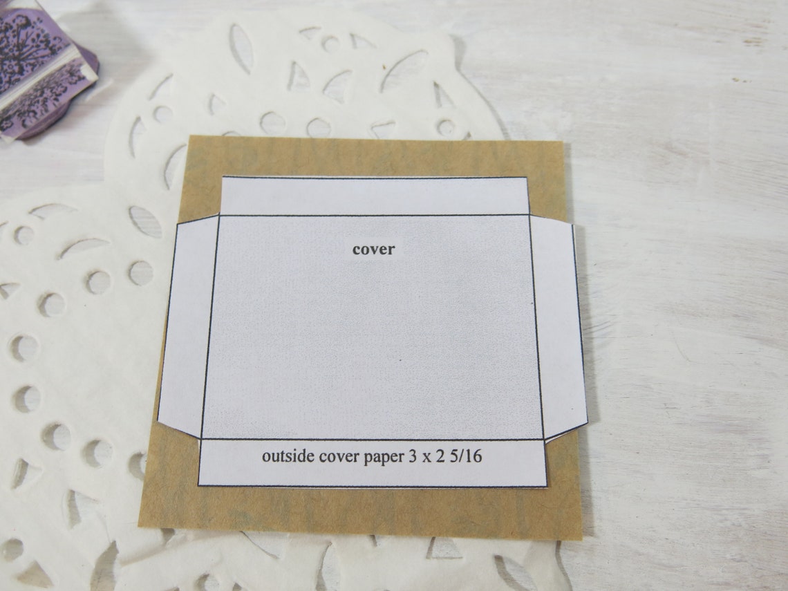 Mini Accordion Book Kit Tiny Book Kit Ephemera Book Kit Book Kit Junk Journal Tiny Personal