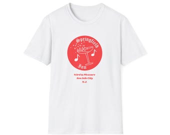 Springfield Inn Sea Isle City New Jersey Retro T-Shirt Carousel Bar Down a Shore