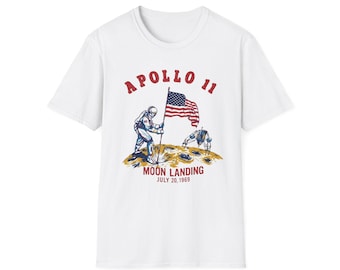 Apollo 11 Moon Landing T-Shirt | Astronaut Flag July 20 1969 Neil Armstrong Artemis 11 Space X Nasa