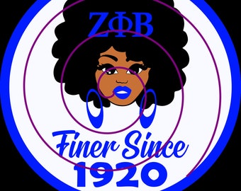 Zeta Phi Beta, pobieranie cyfrowe, svg, png, pdf, cricut, sylwetka