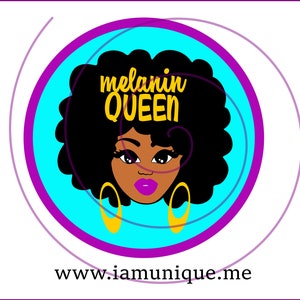 Melanin Queen Afro Woman, digital download, svg, png, pdf, cricut, silhouette