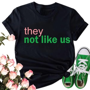 Pink and Green They Not Like Us Shirt, aka shirt, aka not like us, alpha kappa alpha not like us