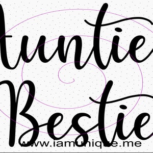 Bestie SVG da Tia, Tia é minha melhor amiga svg, png download instantâneo, Tia Quotes svg