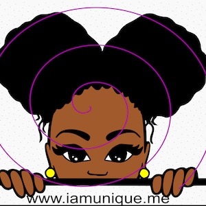Afro Puff Girl SVG, Black Girl SVG, Afro SVG, digital download, svg, png, pdf, cricut, silhouette