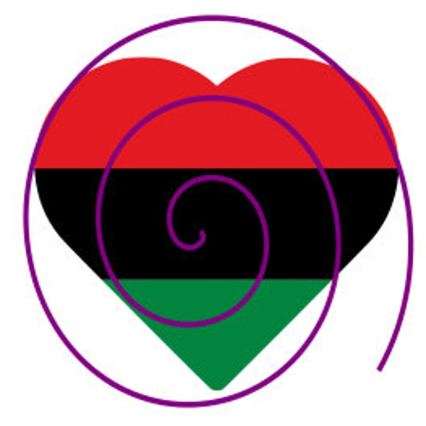 Africa Flag Heart, Pan-African Flag SVG, Black History SVG digital download, svg, png, cricut, silhouette