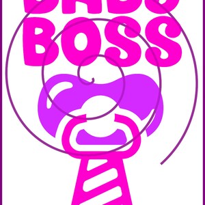 Pacifier Baby Boss SVG, Baby Boss SVG, digital download, svg, png, pdf, cricut, silhouette