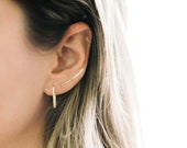 Siena Climbers 14K Gold-Filled Climbers, Gold Climber Earrings, Gold Filled Climber, 14K Climber, Minimalist Climbers, Hammered Climber