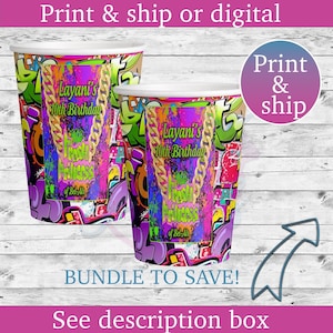 Fresh Princess- 90s- Fresh Prince- Paper Cups- Fresh pince Party Cups