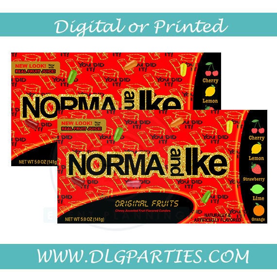 Graduate Mike and Ike Labels Digital Printed - Etsy