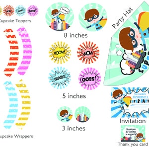 Super Hero Party Printable