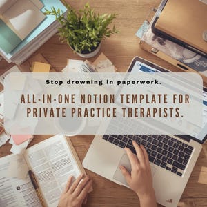 2026 Notion Template Therapist Client Tracker Session Notes Private Practice Planner Digital