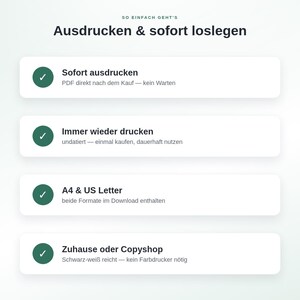 Haushaltsbudget Set zum Ausdrucken PDF | 4 Vorlagen: Budget, Rechnungen, Schulden, Sparziele | Finanzplaner A4 + US Letter Bild 4