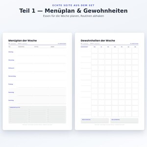 Complete Printable Household Organizer Set | 16 Templates: Weekly Planner, Calendar, Finances & Cleaning Schedule | Bundle PDF A4 + US Letter image 7
