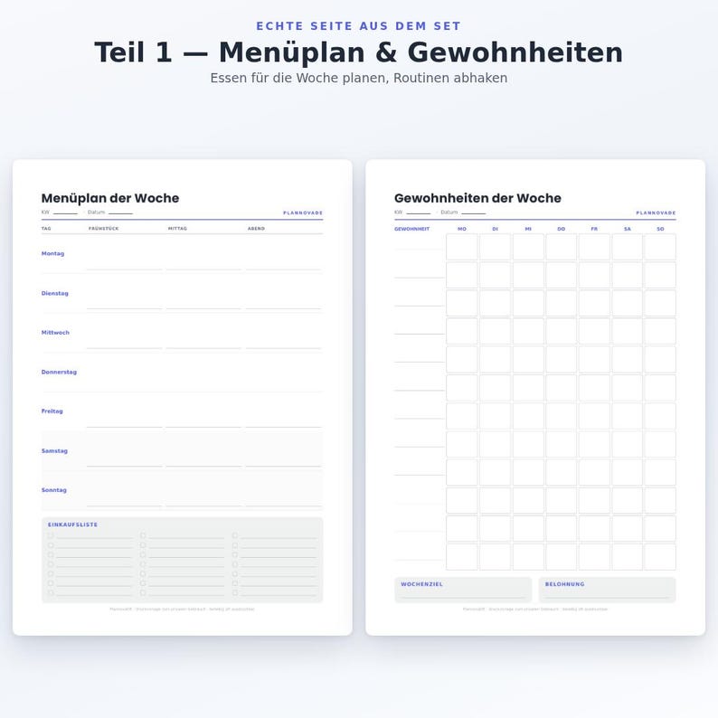 Complete Printable Household Organizer Set | 16 Templates: Weekly Planner, Calendar, Finances & Cleaning Schedule | Bundle PDF A4 + US Letter image 7