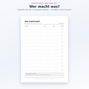 Cleaning Schedule Set for Printing (PDF) | 4 Templates: Weekly Schedule, Routines, Monthly/Seasonal Schedule, Family Tasks | A4 + US Letter image 8