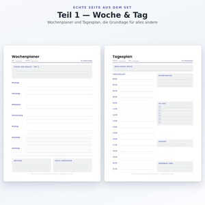 Complete Printable Household Organizer Set | 16 Templates: Weekly Planner, Calendar, Finances & Cleaning Schedule | Bundle PDF A4 + US Letter image 6